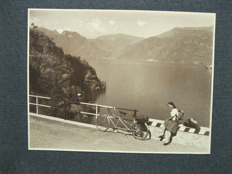Lago di Como. Veduta verso la valle d'Intelvi. Fotografia originale
